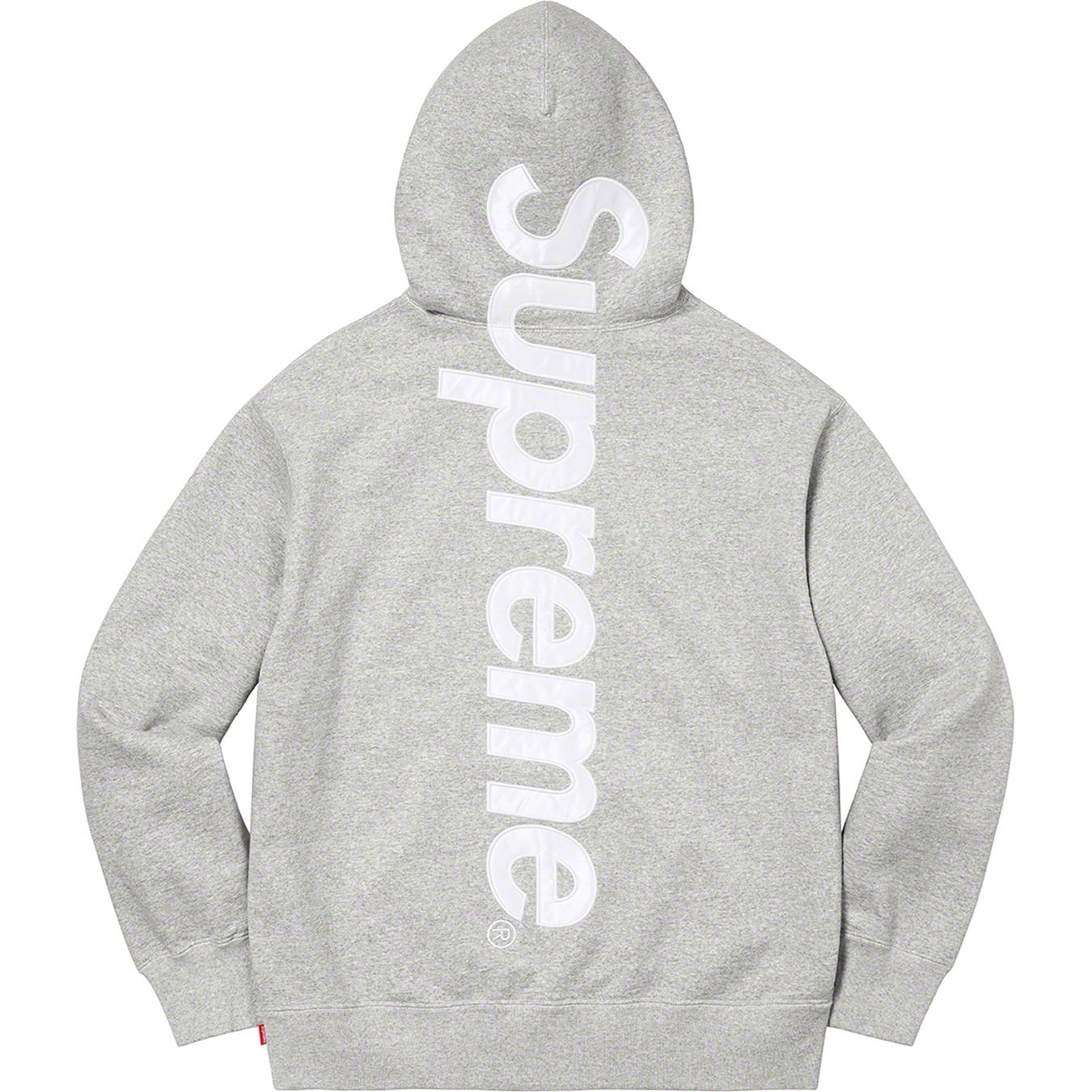 Satin Appliqué Hooded Sweatshirt view 5